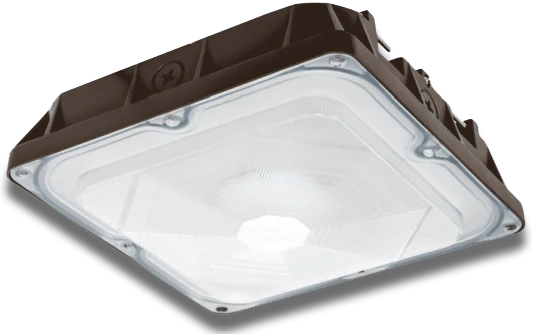 <p>For use on ceiling mounted outdoor illumination, such as parking garages, covered walkways, entrance areas, etc.</p><p>• Heavy-duty die-cast aluminum housing with a modern aesthetic</p><p>• Vapor Tight / Dust Tight</p><p>• IP65 Rated    • 120-277V</p>